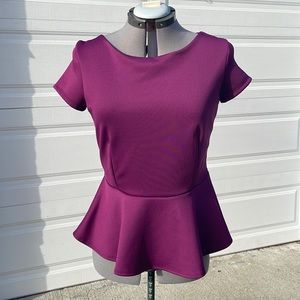 Bisou Bisou purple top size L